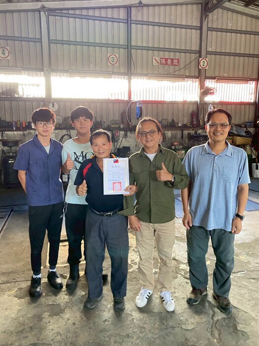 汽車科高二學生完成校外實習，展現職人實作力！圖片